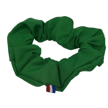 Chouchou cheveux vert made in france
