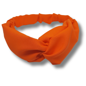 Bandeaux pour cheveux orange fluo made in France