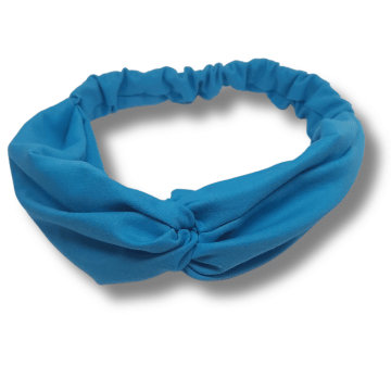 Bandeau pour cheveux couleur turquoise made in France