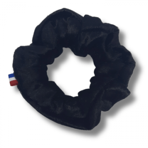 Chouchou cheveux velours noir made in france